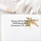 金ゴールドグリッターパームツリー ラベル (インサイチュ)