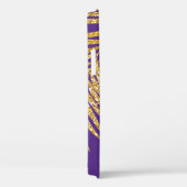 金ゴールドグリッターパームフロンズネームパーソナライズされたパープル Case-Mate iPhoneケース (裏面 / 右)