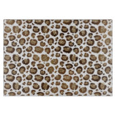 金ゴールドグリッターヒョウ印刷 カッティングボード (正面)