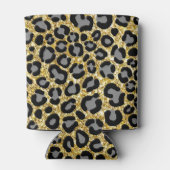 金ゴールドグリッターヒョウ柄チガーリーエタプリント 缶クーラー (裏面)