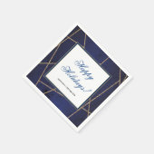 金ゴールドグリッタービジネスエレガントクリスマスパーティー スタンダードカクテルナプキン (角)