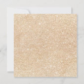 金ゴールドグリッターピンクカボチャ水カラーベビーシャワー 招待状 (裏面)