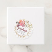 金ゴールドグリッターピンクフローラ院生ギフト フェイバータグ (インサイチュ)