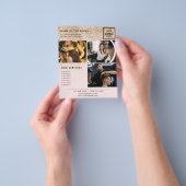 金ゴールドグリッターピンクマーケティングサロン用フォトフライヤー チラシ (手)