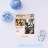 金ゴールドグリッターピンクマーケティングサロン用フォトフライヤー チラシ (シングル)