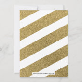 金ゴールドグリッターフェスティバルホリデーパーティー 招待状 (裏面)