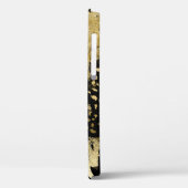 金ゴールドグリッターフォイルスパークルシッガーリークスクリプト名 Case-Mate iPhoneケース (裏面 / 左)