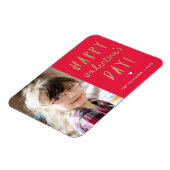 金ゴールドグリッターフォトバレンタインデー マグネット (左側)