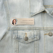 金ゴールドグリッターフォトプロフェッショナル名前をカスタムするラベル 名札 (インサイチュ)