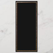 金ゴールドグリッターフレームテーブル番号カスタムメニュー メニュー (裏面)