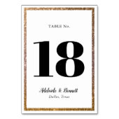 金ゴールドグリッターフレームテーブル番号 テーブルナンバー (正面)