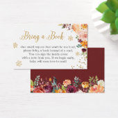 金ゴールドグリッターフローラベビーシャワー書依頼カード (デスク)