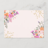 金ゴールドグリッターフローラ水色目盛アドバイス エンクロージャーカード (裏面)