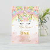 金ゴールドグリッターフローラ第1期ユニコーン 招待状 (スタンド正面)