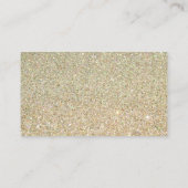金ゴールドグリッターフローラ結婚の詳細挿入カード エンクロージャーカード (裏面)