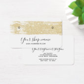 金ゴールドグリッターブラシストロークスタッドイヤリング表示 (デスク)