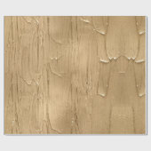 金ゴールドグリッターブラシストロークテクスチャお祝い ラッピングペーパー (フラット)