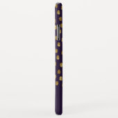 金ゴールドグリッターブラシストローク(紫) Case-Mate iPhoneケース (裏面/右)