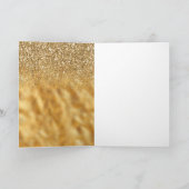 金ゴールドグリッターブラッククリスマスツリー シーズンカード (内部)