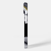 金ゴールドグリッターブラックパーソナライズ Case-Mate iPhoneケース (裏面 / 左)