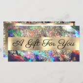 金ゴールドグリッターブラックopalギフト券 (正面/裏面)