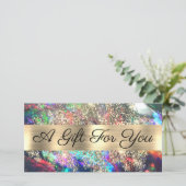 金ゴールドグリッターブラックopalギフト券 (スタンド正面)