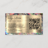 金ゴールドグリッターブラックopal名刺 名刺 (裏面)