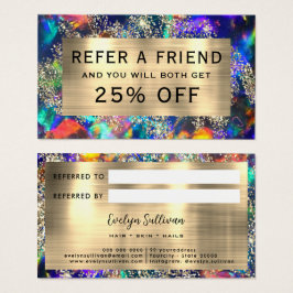 金ゴールドグリッターブルーopal紹介カード