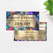 金ゴールドグリッターブルーopal紹介カード (デスク)