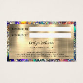 金ゴールドグリッターブルーopal紹介カード (裏面)