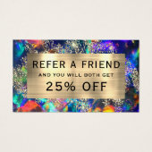 金ゴールドグリッターブルーopal紹介カード (正面)