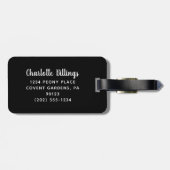 金ゴールドグリッターベガスバチェロレッテラゲージタグ ラゲッジタグ (裏面横)