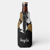 金ゴールドグリッターベガスブライドカスタムボトルクール ボトルクーラー (ボトル裏面)