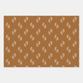 金ゴールドグリッターベビー足ベビーシャワーラッピング紙 ラッピングペーパーシート (正面)