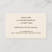 金ゴールドグリッターホイフェイクル紙吹雪ブラック 名刺 (裏面)