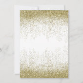 金ゴールドグリッターホイルバルーン2ndバースデーガール 招待状 (裏面)