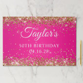 金ゴールドグリッターホットピグラデーションンク50誕生日 ペーパーパッド (インサイチュ)