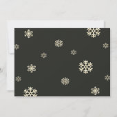 金ゴールドグリッターホリデーフェスティバル |招待状 招待状 (裏面)