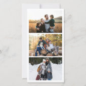 金ゴールドグリッターホリデーフォトカード シーズンカード (裏面)