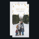 金ゴールドグリッターホリデーフォトカード シーズンカード<br><div class="desc">すべての写真はサンプルとしてのみ表示され、転売には使用されない。この製品は、サンプル写真が自分の画像に置き換えられた後にのみ購入することを意図している。</div>