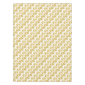 金ゴールドグリッターホリーベリートレンディークリスマス テーブルクロス (正面)