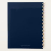 金ゴールドグリッターボートいかり&マリンフラワー プランナー手帳 (裏面)