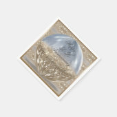 金ゴールドグリッターボールナプキンス スタンダードカクテルナプキン (角)