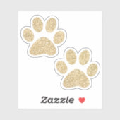 金ゴールドグリッターポープリント シール (シート)