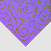 金ゴールドグリッターマンダラ紫から青のグラデーション 薄葉紙 (詳細)