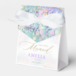 金ゴールドグリッターマーメイドテールアンダーザシー誕生日 フェイバーボックス