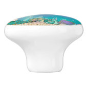 金ゴールドグリッターマーメイドホールディングスターフィッシュキュートベッドルーム セラミックノブ (側面)