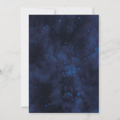 金ゴールドグリッタームーンウォーター色宇宙イスラムAqiqa 招待状 (裏面)