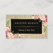 金ゴールドグリッターメイクアップアーティストヘアサロンフローララップ