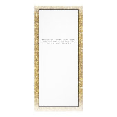 金ゴールドグリッターメイクアップアーティストヘアサロンラックカード ラックカード (裏面)